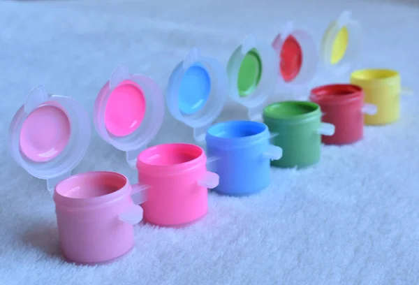 bright open acrylic paints