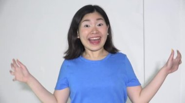 A Teen Asian Girl Funny Faces