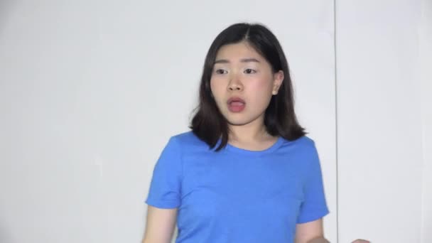 Asian Female Teen Dancing — Stockvideo