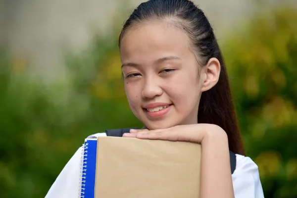 Cute Student Teenager School Girl — Stock Photo, Image