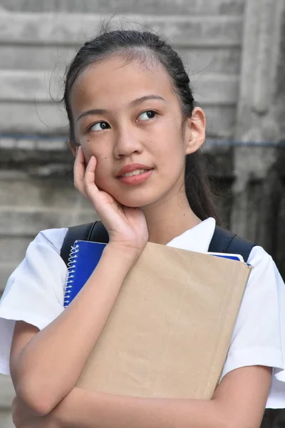 Student Teenager School Girl Deciding — Stock Photo, Image
