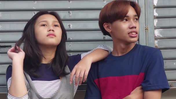 Young Teen Asian Siblings — Video