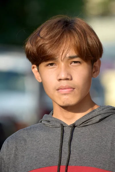 Unbewegte Junge Philippinische Person Trägt Sweatshirt — Stockfoto