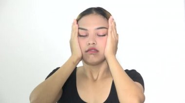 Stresli Asyalı Kadın Endişeli