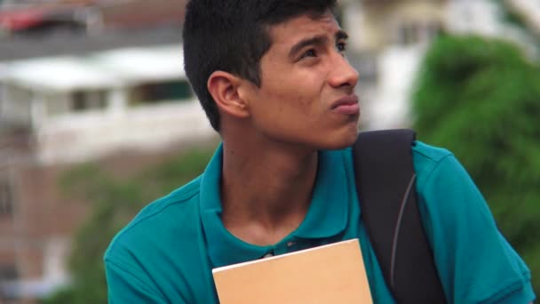 A Male Hispanic Colombian Teen — Stock Video © dtiberio #557858278