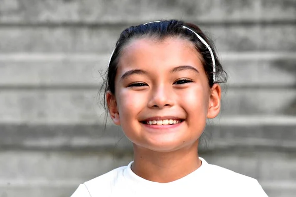 Smiling Asian Female Child — Fotografia de Stock