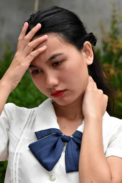 Стрес Жінки Азії — стокове фото