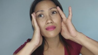 A Tired Stressed Adult Female