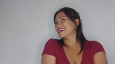 A Happy Adult Female Smiling