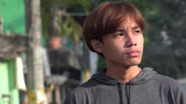 A Handsome Young Male Asian Filipino