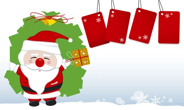 Diseño de Santa Claus para Navidad — Vector de stock