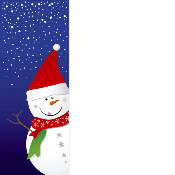 Sneeuwpop ontwerp voor achtergrond in ontwerpwerk — Stockvector