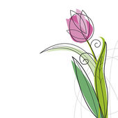 Tulipános stílusú fehér háttér