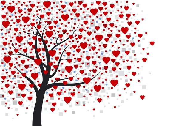 Árbol del corazón — Archivo Imágenes Vectoriales