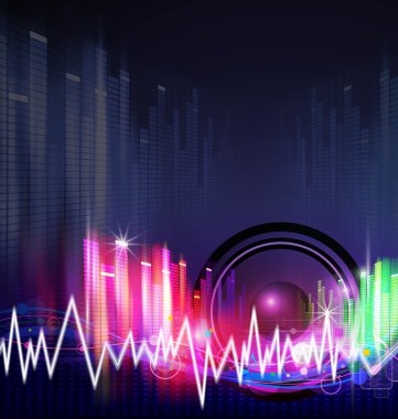 müzik arka plan tasarımı