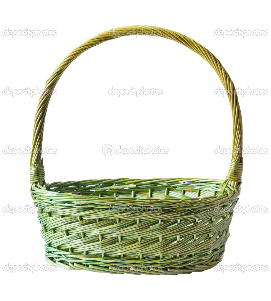 Basket on white background
