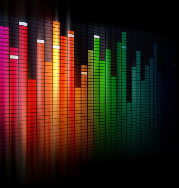 Equalizer'ı arka plan tasarımı