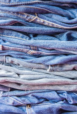 Beyaz arkaplanda mavi kot