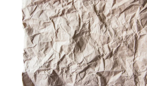 Papier brun froissé — Photo