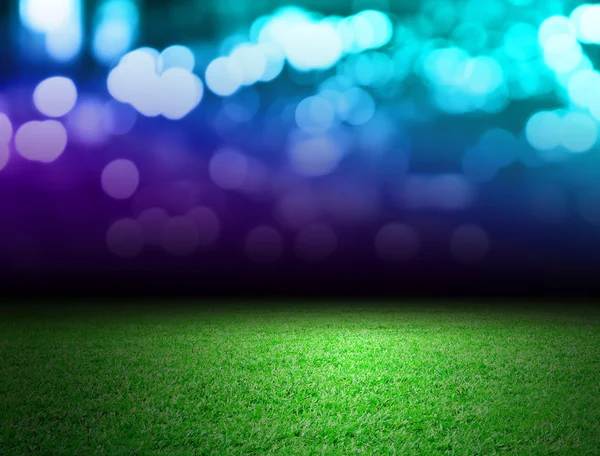 Soccer field and bokeh background