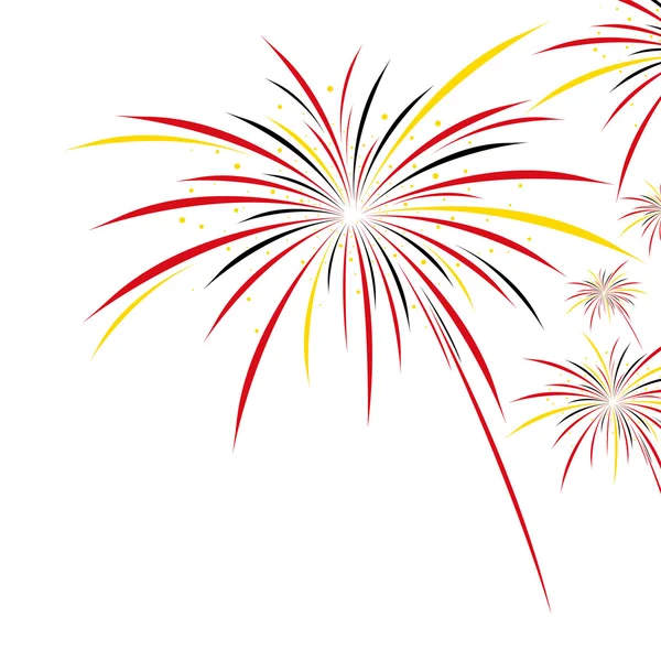 Firework design on white background — Stock Vector