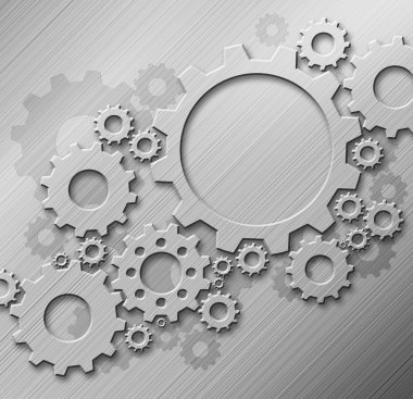 metal zemin üzerine metal Dişliler tasarım