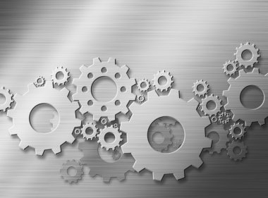 metal zemin üzerine metal Dişliler tasarım