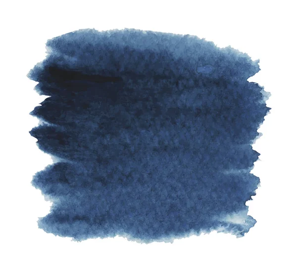 Acuarela Azul Sobre Fondo Blanco Vector Ilustración — Vector de stock