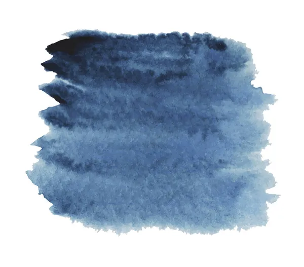 Aquarelle Bleue Sur Fond Blanc Illustration Vectorielle — Image vectorielle