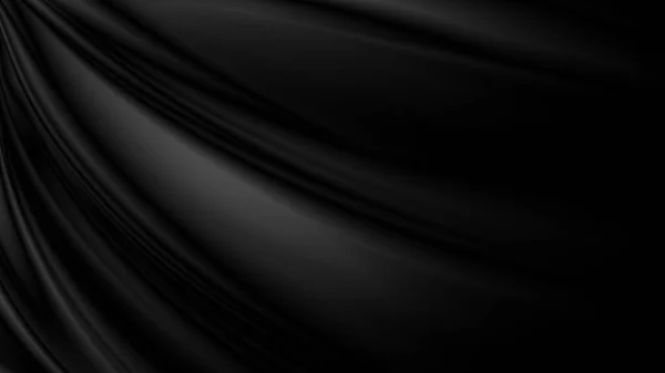 Черный Фон Ткани Иллюстрацией Пространства Копирования — стоковое фото