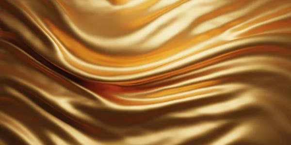 Gold Luxus Stoff Hintergrund Rendern — Stockfoto