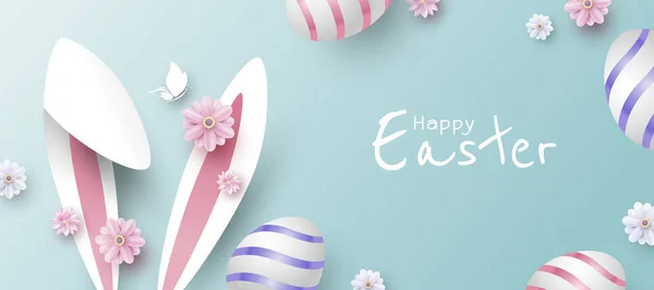 Easter Banner Design Vector Illustration — Stock Vector