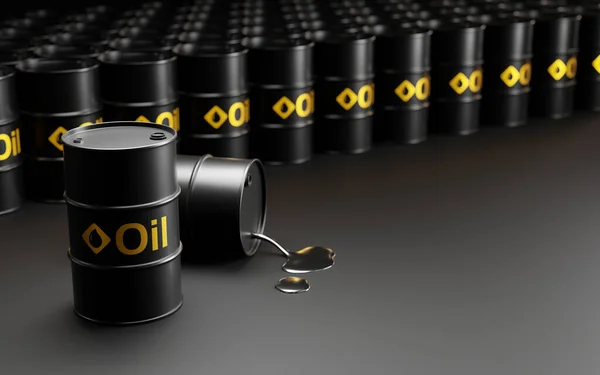 Rendering Für Ölfässer Oder Rohöl — Stockfoto