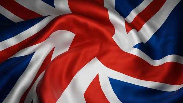Spojené Království Vlajka Pozadí Vykreslení — Stock fotografie