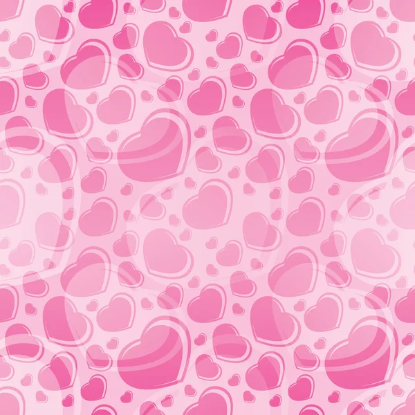 Hearts seamless pattern background — Stock Vector