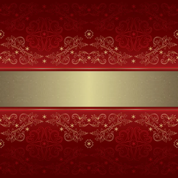 süslü çiçek seamless modeli üzerinde kırmızı bir arka plan şablonu