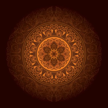 kahverengi vintage çiçek arka plan