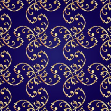 Klasik çiçek desenli.