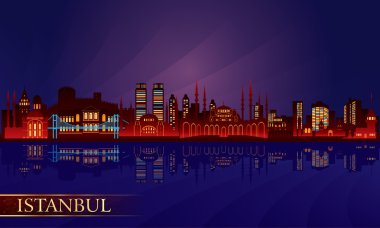 İstanbul Şehir gece manzarası