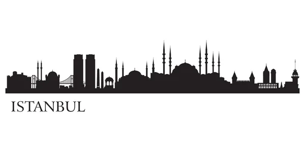 İstanbul Şehir silueti — Stok Vektör