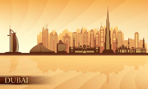 Ciudad de dubai skyline — Archivo Imágenes Vectoriales