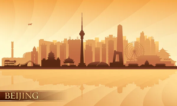 Ciudad de Beijing skyline — Vector de stock