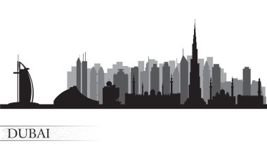 Dubai şehrinin silueti