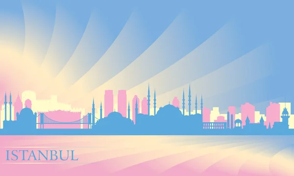 Istanbul ville skyline — Image vectorielle