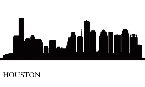 Houston city skyline silhouette background — Stock Vector