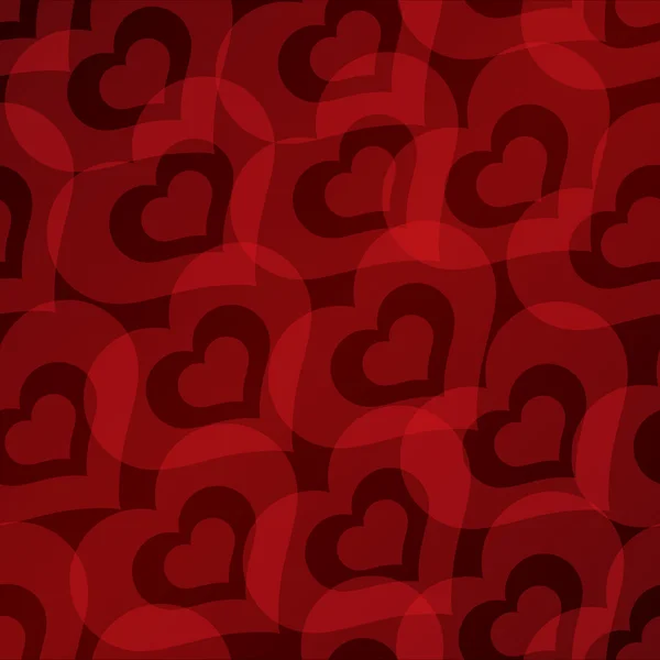 Valentýna pozadí s bezproblémovou vzorem srdce — Stockový vektor