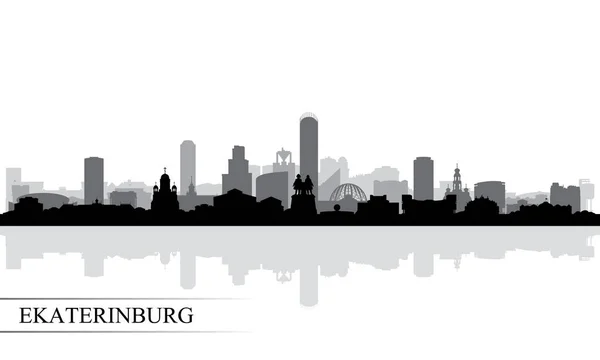 Ekaterinburg Silhouette Ville Arrière Plan Illustration Vectorielle — Image vectorielle