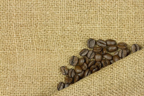 Coffee on sack — Stock Photo, Image