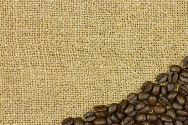 Coffee on sack
