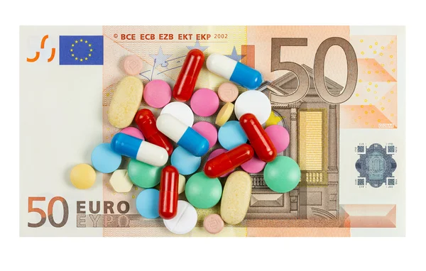 50 euro banknot whith hapları o beyaz backgrou izole